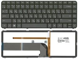 Клавиатура для ноутбука HP Pavilion (DM4-3000) с подсветкой (Light), Black, (Черный фрейм) RU
