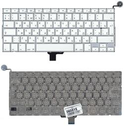 Клавиатура для ноутбука Apple MacBook Pro (A1342) 2009/2010 White, (Без фрейма), Русский (большой энтер)