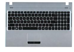 Клавиатура для ноутбука Samsung (Q530) Black, (Silver TopCase), RU