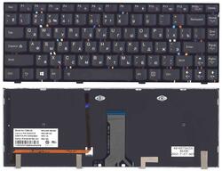 Клавиатура для ноутбука Lenovo IdeaPad (Y410P) с подсветкой (Light), Black, (Черный фрейм) RU