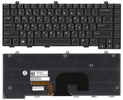 Клавиатура для ноутбука Dell Alienware (M14x R1, M14x R2) с подсветкой (Light), Black, RU/EN
