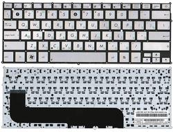 Клавиатура для ноутбука Asus Zenbook (UX21A, UX21E) Silver, (Без фрейма) RU
