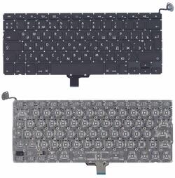Клавиатура для ноутбука Apple MacBook 2011+ (A1278) Black, (Оригинальная), (Без фрейма), Русский (вертикальный энтер)