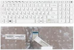 Клавиатура для ноутбука Gateway NV55S, NV57H, NV75S, NV77H White, (Без фрейма), RU