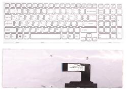 Клавиатура для ноутбука Sony Vaio (VPC-EL) White, (Белый фрейм), RU