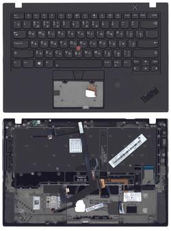 Клавиатура для ноутбука Lenovo ThinkPad X1 Carbon Gen 6 FPR NFS Black, (Black TopCase) RU