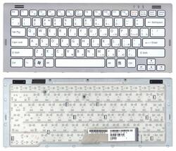 Клавиатура для ноутбука Sony Vaio (VGN-SR) White, (Серебряный фрейм) RU