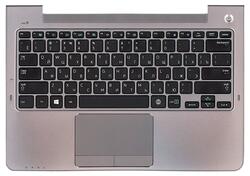 Клавиатура для ноутбука Samsung (NP535U3C) Black, (Silver TopCase), RU