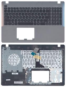 Клавиатура для ноутбука Asus (X550) Black, (Silver TopCase), RU