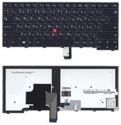 Клавиатура для ноутбука Lenovo ThinkPad Edge (T440, T440P, T440S), с указателем (Point Stick) Black, Черный фрейм, RU