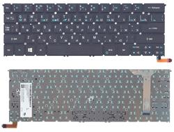 Клавиатура для ноутбука Acer Aspire R13 R7-371T, R7-371 Black, с подсветкой (Light), (Без фрейма), RU