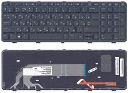 Клавиатура для ноутбука HP 450 G0, G1, G2, 455 G1, G2, 470 G0, G1 с подсветкой (Light), Black, (Черный фрейм), RU