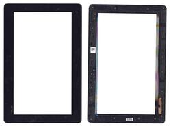 Тачскрин (Сенсор) для планшета Asus Transformer Book T100 черный с рамкой