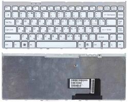 Клавиатура для ноутбука Sony Vaio (VGN-FW) White, (Серебряный фрейм) RU